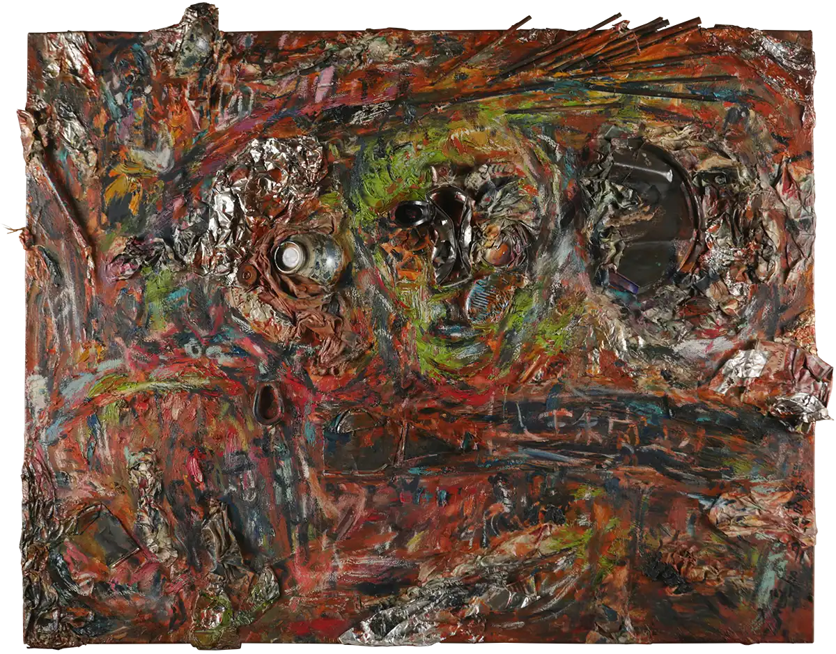 街頭招牌 Oil & Collage by 周于棟