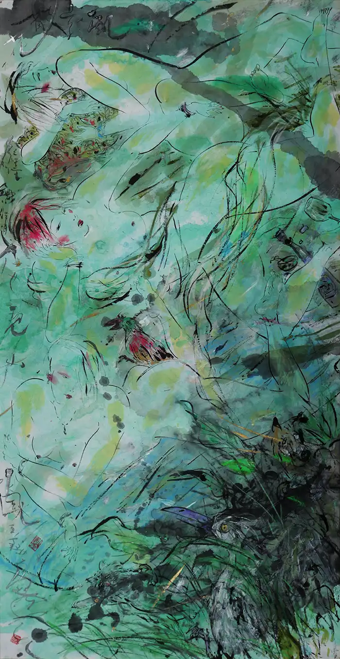散花 Scattered Flowers by 周于棟